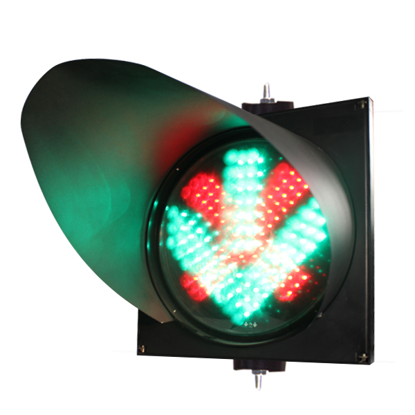UV-stabilized polycarbonate far view distance 300mm red and green two lights cable traffic lights