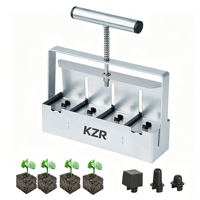 KZR - Machine manuelle en acier pour la fabrication de blocs de terre et le compactage du sol, idéale pour le jardinage (provenance Zhejiang)