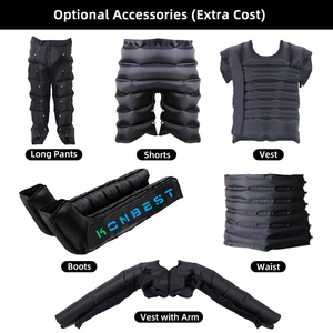 เครื่องนวดขาแบบแรงดันอากาศ พร้อมที่พันข้อเท้า สำหรับฟื้นฟูกล้ามเนื้อหลังออกกำลังกาย ช่วยผ่อนคลายกล้ามเนื้อ แบบชาร์จไฟผ่าน USB รับผลิตแบบ OEM ODM ยี่ห้อ AS ALL STAR - Product Image 5