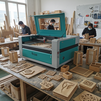 Machine de découpe laser CO2 numérique automatique pour MDF, acrylique, plastique, caoutchouc et papier