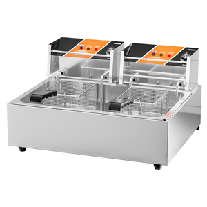 Large Single Tank 2 Baskets Fryer Electric Commercial Industrial Hot <strong>Dog</strong> Potato Chips <strong>Fish</strong> Fried Equipment Restaurant Fryer - Product Image 1