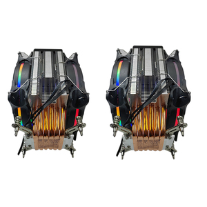 Custom Logo Single Tower Dual RGB CPU <b>Fan</b> Pwm Gaming PC <b>Computer</b> Processor Cooling Low MOQ 6pcs Heatpipe Cpu Cooler - Product Image 2