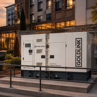 Générateurs diesel Goldlink Power 180KVA/144KW, système de refroidissement par eau, générateur diesel silencieux 144kw 180kva AC 3 phases sans balais
