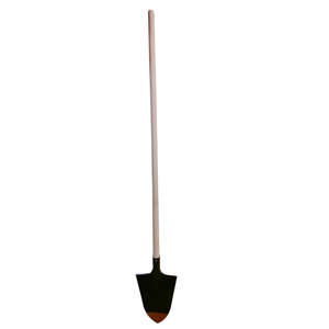Spatule pointue en fer forgé noir avec manche naturel - Product Image 1