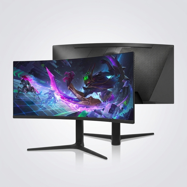 Factory 34 Inch 4K Monitor IPS Panel 180Hz 1ms 100% SRGB Ultra Wide Computer Screen for Corporate Offices and Business PC Screen