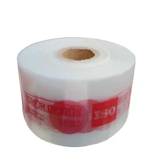 Produk penjualan laris bungkus plastik Logo Film PVC bungkus untuk elektronik Shrink Film untuk Bobbin plastik Heat Shrink Film Blue