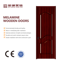 Portes intérieures modernes sur mesure OEM, portes en contreplaqué massif, portes en bois mélaminé pour les pièces