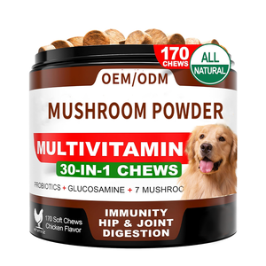 Fungo Coda di Tacchino per Cani Integratore di Funghi per Cani Criniera di Leone Reishi Supporto Immunitario Multivitaminico Salute delle Articolazioni - Product Image 1