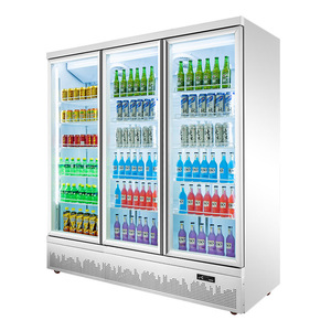 Équipement de refroidissement Réfrigérateur à compresseur numérique avec porte vitrée Vitrine réfrigérée Réfrigérateur <span class=keywords><strong>Redbull</strong></span> 220V Application bar supermarché - Product Image 5