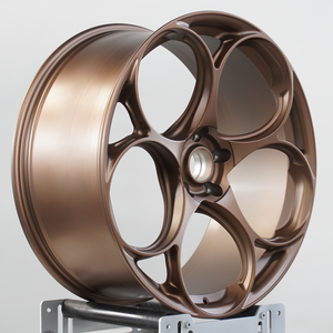 Nuovi Cerchi Forgiati Quadrifoglio Personalizzati 18-21 Pollici Bronzo Opaco Alluminio 6061-T6 Cerchioni da 25mm per <span class=keywords><strong>Alfa</strong></span> <span class=keywords><strong>Romeo</strong></span> Giulia Stelvio per M2 M3 M4 - Product Image 3