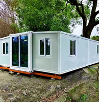 Maison pliable moderne en acier de 20 pieds, extensible, à montage rapide, préfabriquée, portable, directement de l'usine