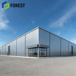 อาคารโกดังโครงสร้างเหล็กชุบสังกะสีแบบจุ่มร้อน พร้อมการรักษาป้องกันการกัดกร่อน อายุการใช้งาน 50 ปี - Product Image 1