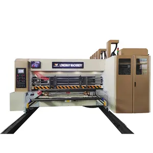6 colores de alta velocidad flexográfica morir máquina de corte y máquina de impresión