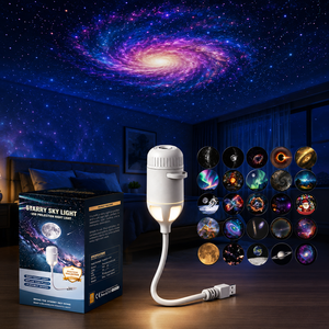<span class=keywords><strong>Lampe</strong></span> de projection USB Planétarium Galaxie <span class=keywords><strong>Lune</strong></span>, projecteur LED romantique étoilé pour enfants, <span class=keywords><strong>veilleuse</strong></span> d'ambiance pour chambre et voiture - Product Image 1