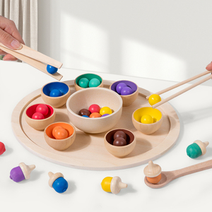 Gioco in Legno per la Classificazione dei Colori, Blocchi di Abbinamento per lo Sviluppo Cognitivo dei Bambini - Product Image 1