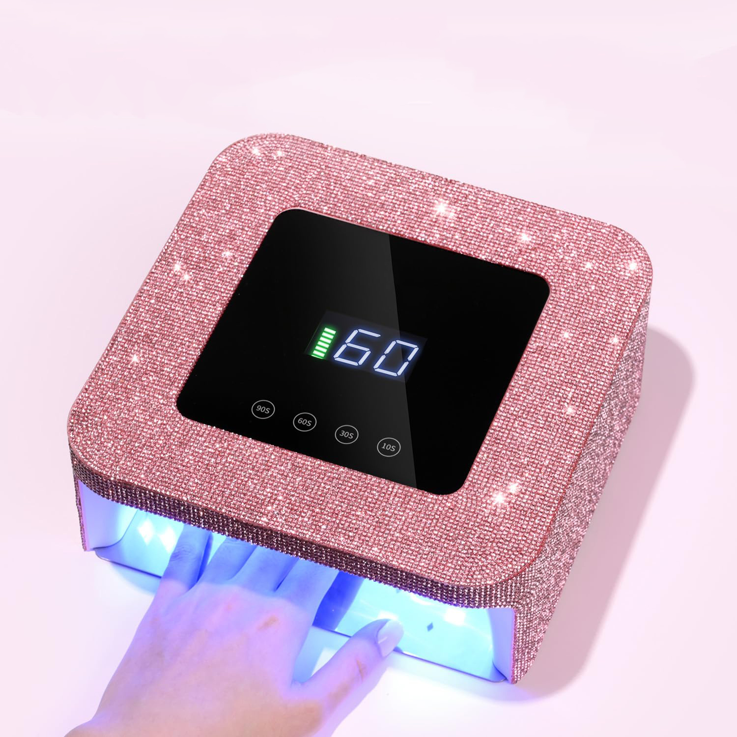 Custom Professional H15 Rechargeable Portable UV LED Nail Lamp Dryer High Quality Plastic Material for Gel Polish Nail Art