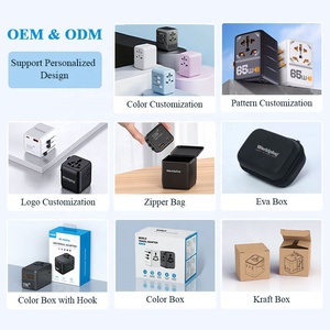 Worldplug tất cả trong một trên toàn thế giới Du lịch Adaptor toàn cầu 70W quốc tế phổ du lịch cắm <span class=keywords><strong>Adapter</strong></span> - Product Image 4
