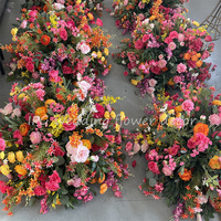 IFG Nouvelles Idées – Centre de Table Floral en Boule de Fleurs Séparées Rose Fuchsia, Orange, Jaune pour Décoration de Mariage