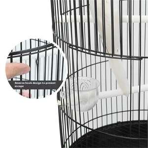 <span class=keywords><strong>Cage</strong></span> à oiseaux décorative élégante à deux étages pour la maison et le jardin-Métal durable, conception artistique, assemblage facile - Product Image 5