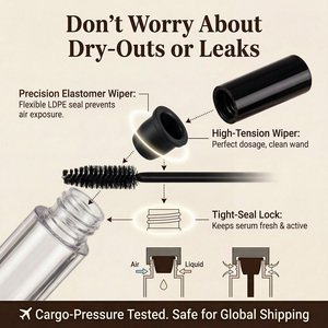 Tube <span class=keywords><strong>de</strong></span> mascara vide <span class=keywords><strong>de</strong></span> 3 ml, emballage plastique rond miniature, fabrication sous <span class=keywords><strong>contrat</strong></span> avec outillage interne, production rapide - Product Image 3