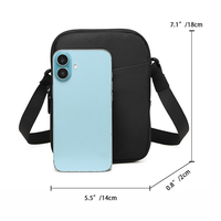 Vente directe d'usine, sac bandoulière mini en nylon décontracté portable pour hommes, sac bandoulière pour extérieur