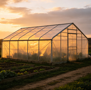 Serre tunnel agricole double couche grande taille à <span class=keywords><strong>prix</strong></span> usine, serre commerciale en polytunnel pour l'agriculture - Product Image 1