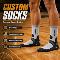 Chaussettes de sport respirantes à haute élasticité personnalisées, chaussettes de sport douces pour la saison d'automne, chaussettes de sport à logo personnalisé, chaussettes de basket-ball, chaussettes de course à pied