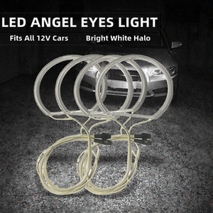 Auto-LED-Engelsaugen-Licht 12V Halo-Ring E36 <span class=keywords><strong>E46</strong></span> E39 4 Ringe Weiß Innenbeleuchtung Scheinwerfer 18 Monate Garantie - Product Image 2