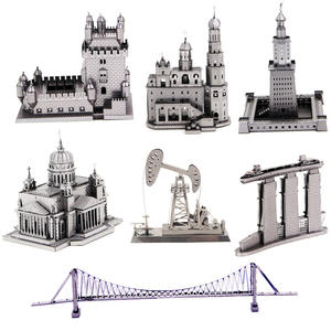 Serie di Puzzle 3D in Metallo, Castello della Bella Addormentata di Notre Dame, Modello da Collezione Epico - Torre Eiffel a Sydney - Product Image 3