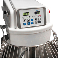Foodsense Nouveauté Promotionnelle Mélangeur à Spirale Commercial 2 Vitesses pour Boulangerie, 25KG 80L, pour Farine, Lait et Eau, avec Verrou de Sécurité