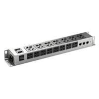 Bloc d'alimentation en rack 1U pour le Royaume-Uni, 8 prises, 32A, 230V, norme britannique, pour armoire serveur, utilisation en intérieur