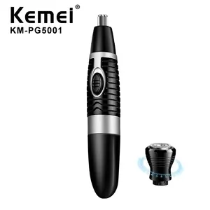 ماكينة جديدة لقطع الشعر للعناية بالرجال PG ، ماكينة كهربائية لقص شعر الأنف بالجملة Kemei ، trimei