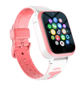 Relógio inteligente com tela sensível ao toque HD, câmera GPS SOS LBS, rastreador de posicionamento 4G, cartão SIM, 9 k08, moda infantil, mais recente, smartwatch