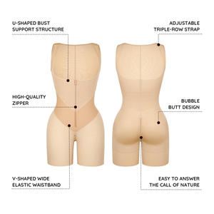 Body Modellante a Vita Alta per Donna <span class=keywords><strong>Taglie</strong></span> <span class=keywords><strong>Forti</strong></span> con Controllo Pancia, Corsetto Modellante con Cerniera di Alta Qualità e Resistente - Product Image 5