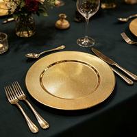 Assiette de Présentation de Luxe en Plastique PP Durable, Motif à Points Radiaux Personnalisé, Idéale pour Fêtes, Mariages et Dîners Formels – Vente Directe Usine