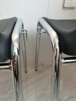 Silla de Conferencia Apilable de Plástico PP con Conector, Silla de Capacitación con Gancho para Conectar en Fila, Silla de Auditorio