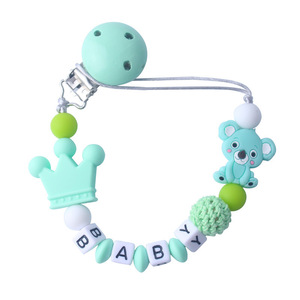 Cadena para Chupón de Bebé, Silicona Libre de BPA, Diseño de Oso de Dibujos Animados, 0-12 Meses, con Asa - Product Image 3