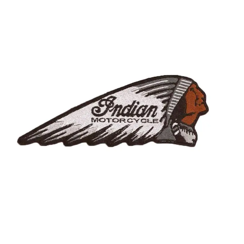 Indian Wings motocicleta parches bordados logotipo personalizado hierro en parches bordados para ropa