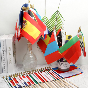 Piccolo Mini palmare bandiere del paese su bastone bandiere del <span class=keywords><strong>mondo</strong></span> in poliestere per eventi sportivi e festival internazionali - Product Image 5