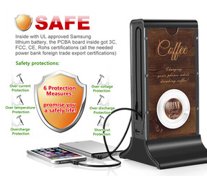 FYD-835 table menu banque de puissance publicitaire 20800mah - Product Image 4