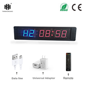 Temporizador de Pared LED de 4 Pulgadas y 6 Dígitos con Nuevo Diseño para Gimnasio, Control por Aplicación <span class=keywords><strong>Bluetooth</strong></span>, Cronómetro para Entrenamiento de Intervalos, Control Remoto Industrial - Product Image 5