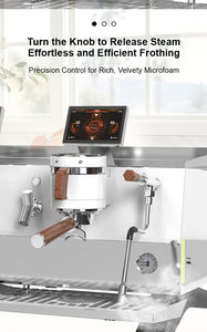 Machine à café expresso commerciale semi-automatique à double tête de luxe 220v avec grande chaudière pour usage commercial - Product Image 5