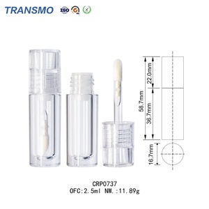 Mini tubes de brillant à lèvres transparents de 3 ml et 2 ml en gros – Tubes d'huile à lèvres transparents miniatures de 3 ml - Product Image 2