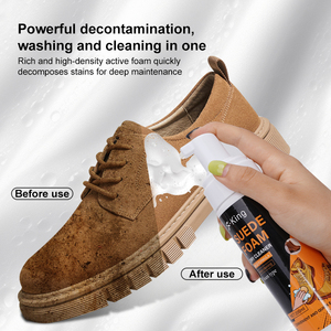 ชุดทำความสะอาดรองเท้าหนังกลับและหนังนูบัค ยี่ห้อ OEM สำหรับการเดินทาง ชุดขจัดคราบสกปรกสำหรับรองเท้าผ้าใบ รองเท้าหนัง และรองเท้าบูท - Product Image 2