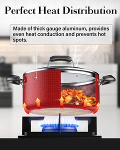 Modern Home Kitchen Cookware Set Factory Direct 11-Piece Marble Non-Stick Aluminum <b>Pot</b> with Plastic Handle Metal Material - Product Image 2