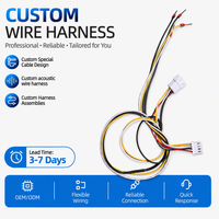 Faisceau de câbles électroniques multi-branches XH 4P avec bornes tubulaires pour automobiles, motos et machines informatiques