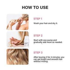 Vente en gros de crème capillaire biologique 50 ml à l'huile d'argan, masque capillaire réparateur sans rinçage, rend les cheveux doux et brillants à nouveau - Product Image 4