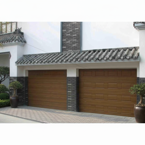 <span class=keywords><strong>Porte</strong></span> <span class=keywords><strong>de</strong></span> <span class=keywords><strong>garage</strong></span> <span class=keywords><strong>sectionnelle</strong></span> isolée automatique blanche à panneaux courts surélevés pour villa et maison, offrant une intimité totale - Product Image 3