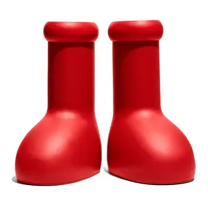 2023 खिलौना एनीमे नई महिला पुरुष ऊपरी लंबे लक्जरी डिजाइनर लड़के जूते ट्रेंडी एवा बड़े लाल बूट एस्ट्रो बूट वाटरप्रूफ