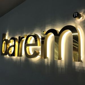 ป้ายไฟ LED ตัวอักษรโลหะเรืองแสงสำหรับโฆษณาหน้าร้านโลโก้ด้านหน้าร้านแบบกำหนดเองได้3D ตามต้องการ - Product Image 4